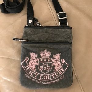 Juicy Couture velour cross body bag